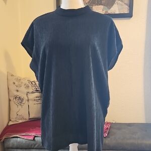 Eileen Fisher Black Short Sleeve Top